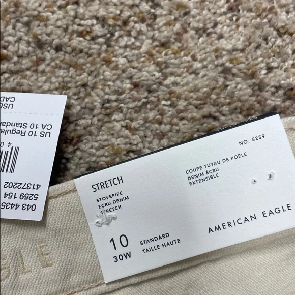 Women's American Eagle stovepipe stretch denim NWT size 10 - Picture 2 of 4
